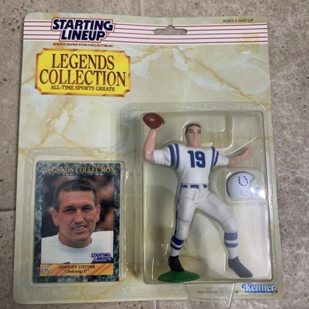 1989 Starting Lineup Johnny Unitas Legends Collection Kenner Sports Figure NEW